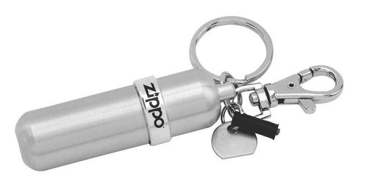 Front view of the Zippo Fuel Canister laying down