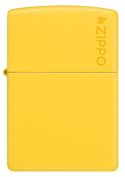 Front view of Zippo Classic Sunflower Logo Windproof Lighter.