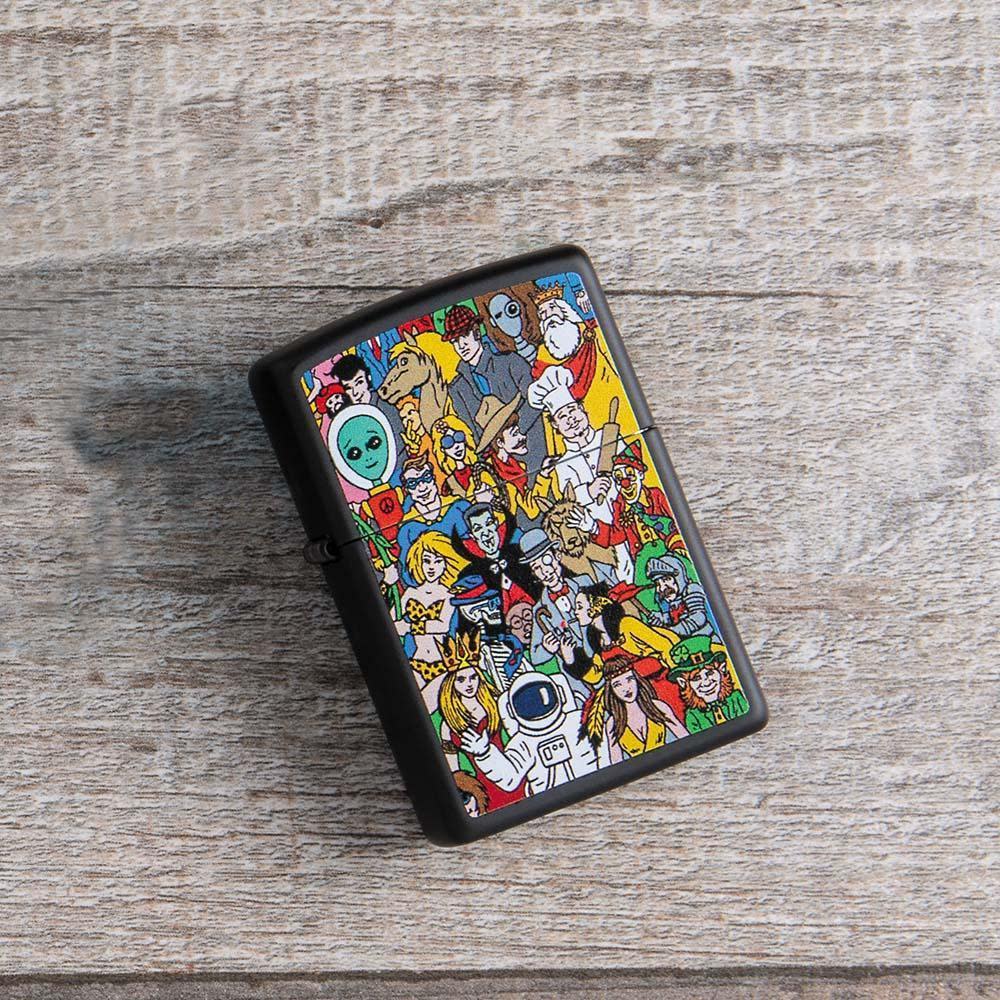 Encendedor Zippo Where's Windy | Negro Mate | Zippo Chile